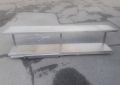 Бу полка двойная из нержавеющей стали