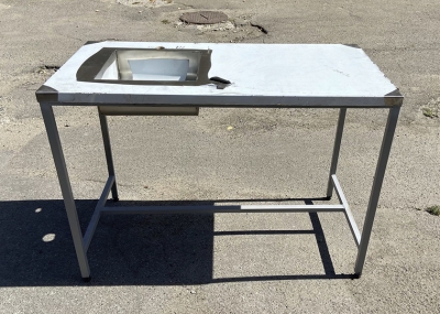 Б/в стіл-мийка 1200х600 з нержавійки